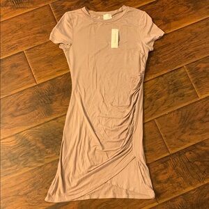 NWT Francesca’s Tan Short Sleeve Dress